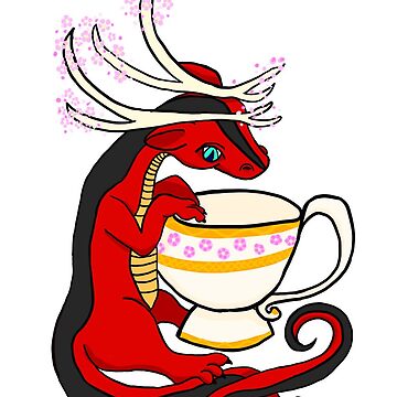Artwork thumbnail, Little Red Tea Dragon by QTPieCollective