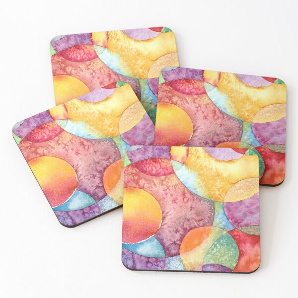 Item preview, Bright Watercolor Circles designed and sold by katherinehdownie.