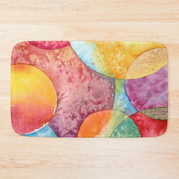Item preview, Bright Watercolor Circles designed and sold by katherinehdownie.