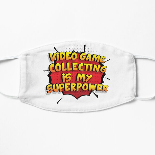 Video Game Collecting ist mein Superpower Lustiges Video Game Collecting Designgeschenk Flache Maske