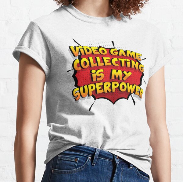Video Game Collecting ist mein Superpower Lustiges Video Game Collecting Designgeschenk Classic T-Shirt