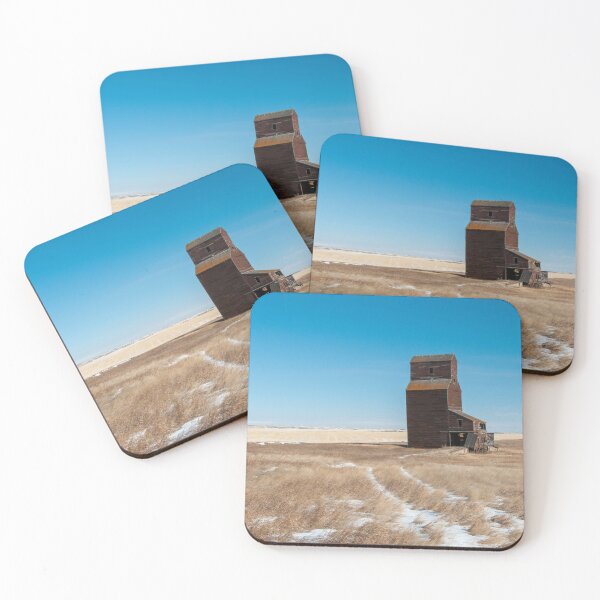 Item preview, prairie grain elevator in the winter designed and sold by marvin barth.