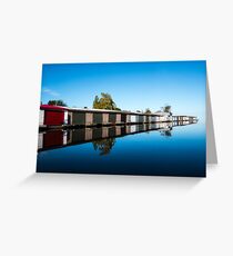 Muskoka Boathouses Greeting Card