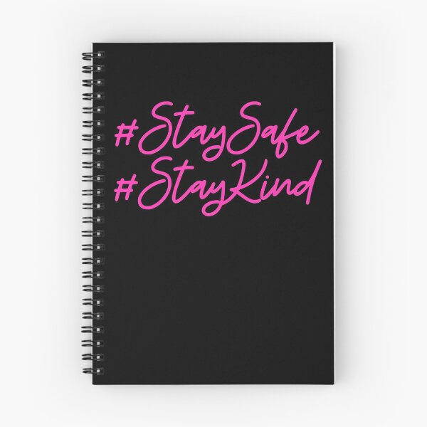 Item preview, # Stay Safe & Kind in Pink designed and sold by FunShirtDesigns.