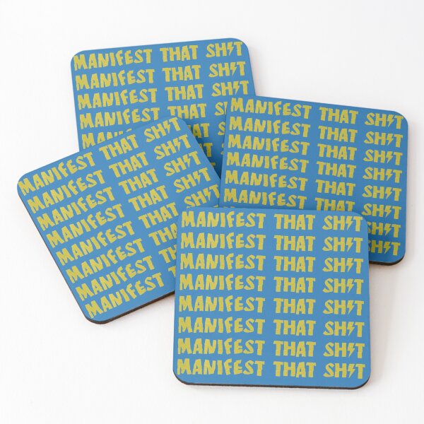 Item preview, Manifest That Sh*t Blue & Yellow designed and sold by christy ✿.