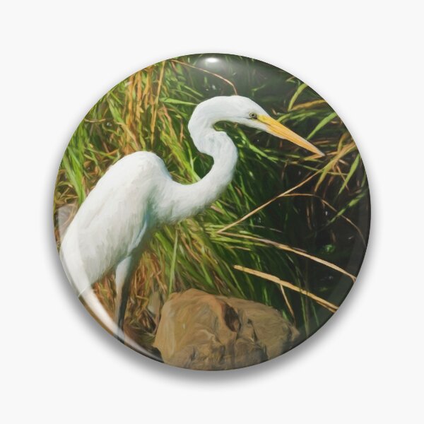 Item preview, Great White Egret By Water designed and sold by Jill Nightingale.