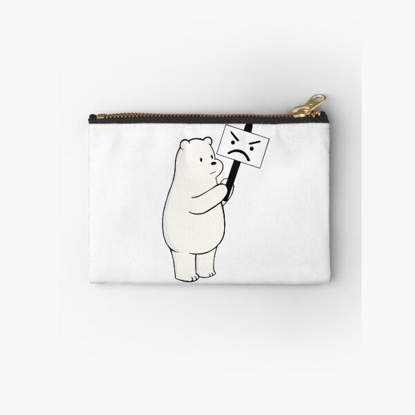 Item preview, WeBareBears Ice Bear holding frowning face designed and sold by Senifly.