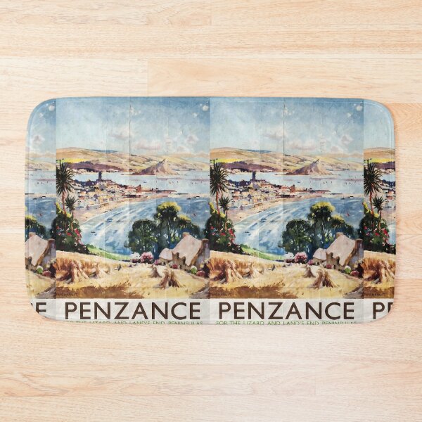 Item preview, Railway Poster Penzance designed and sold by stickart-marek.