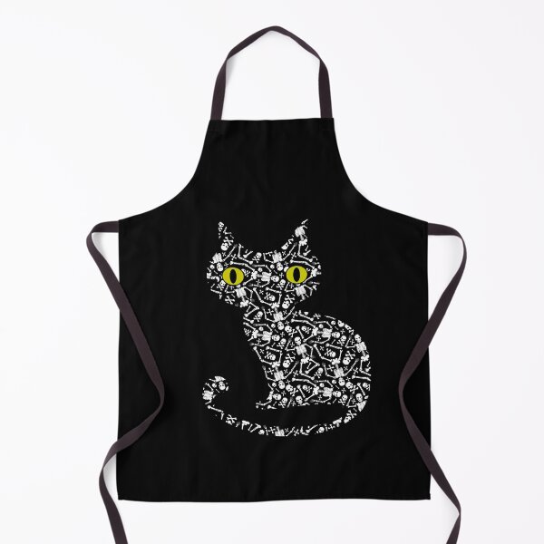 Item preview, Black Cat with Skulls & Skeletons Tattoo Pattern designed and sold by Epitome Girl.