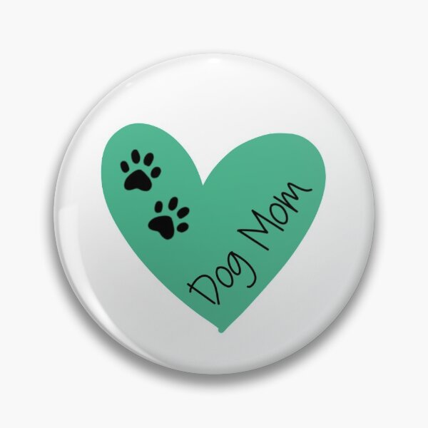 Item preview, Dog Mom Heart Teal designed and sold by mavdesigns.