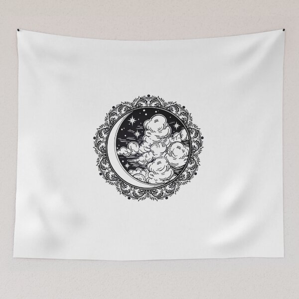 Item preview, Ornate Moon and Night Sky designed and sold by MisterGooseShop.