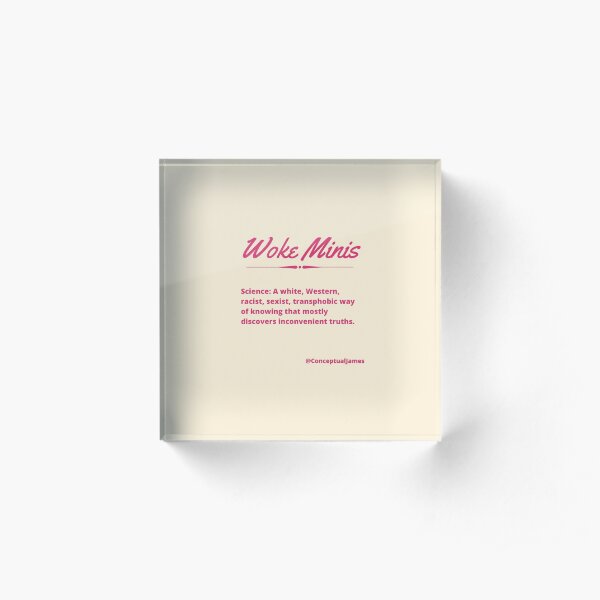 Science Woke Mini Acrylic Block