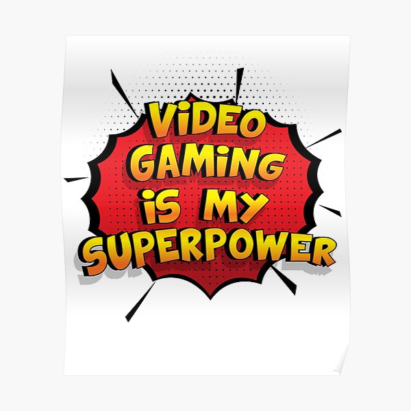 Video Gaming est mon cadeau super design Video Gaming dr�le Poster