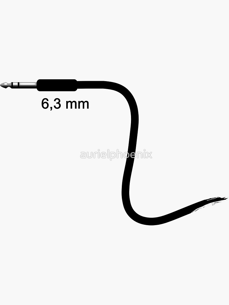 6,3 mm Guitar Audio Cable by aurielphoenix