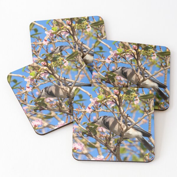 Item preview, Flowering Tree with Blue Jay and Blue Skies designed and sold by Jill Nightingale.