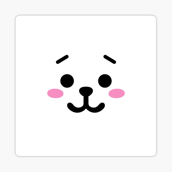 "RJ Face" Sticker by lizzielizabeth | Redbubble