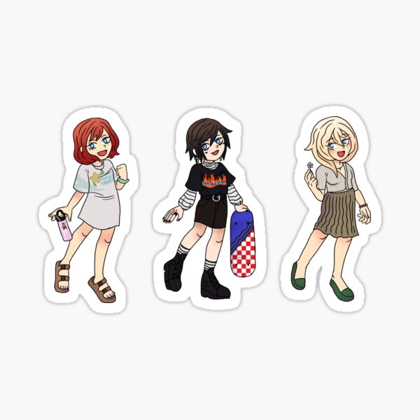 Item preview, [Kingdom Hearts] Trío de Kairi, Xion y Namine designed and sold by egguterra ✩.