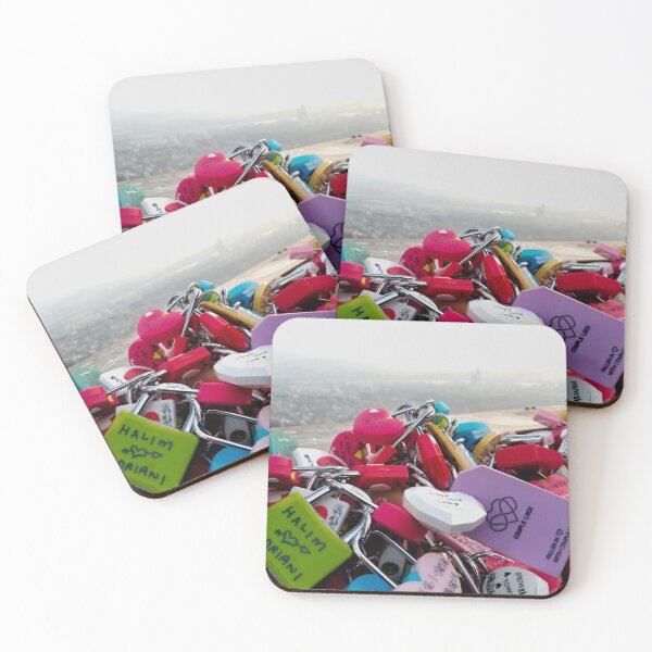 Item preview, Couple Locks at Namsan Tower designed and sold by Wisps & Whiskers Designs.
