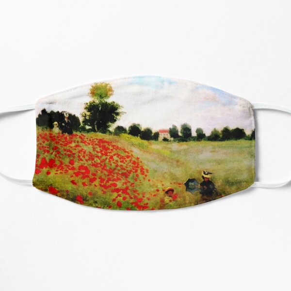Poppy Field - Claude Monet - 1873 Flat Mask