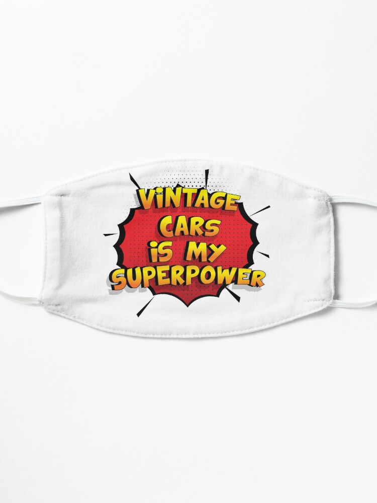 Alternative Ansicht von Vintage Cars ist mein Superpower Lustiges Vintage Cars Designgeschenk Maske