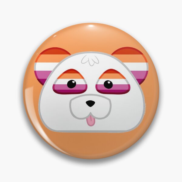 Item preview, Community Lesbian Flag Cartoon Panda designed and sold by tangerinesplace.