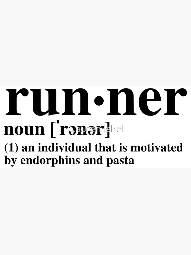 "Runner Definition B&W" Poster for Sale by laurenisbel Redbubble