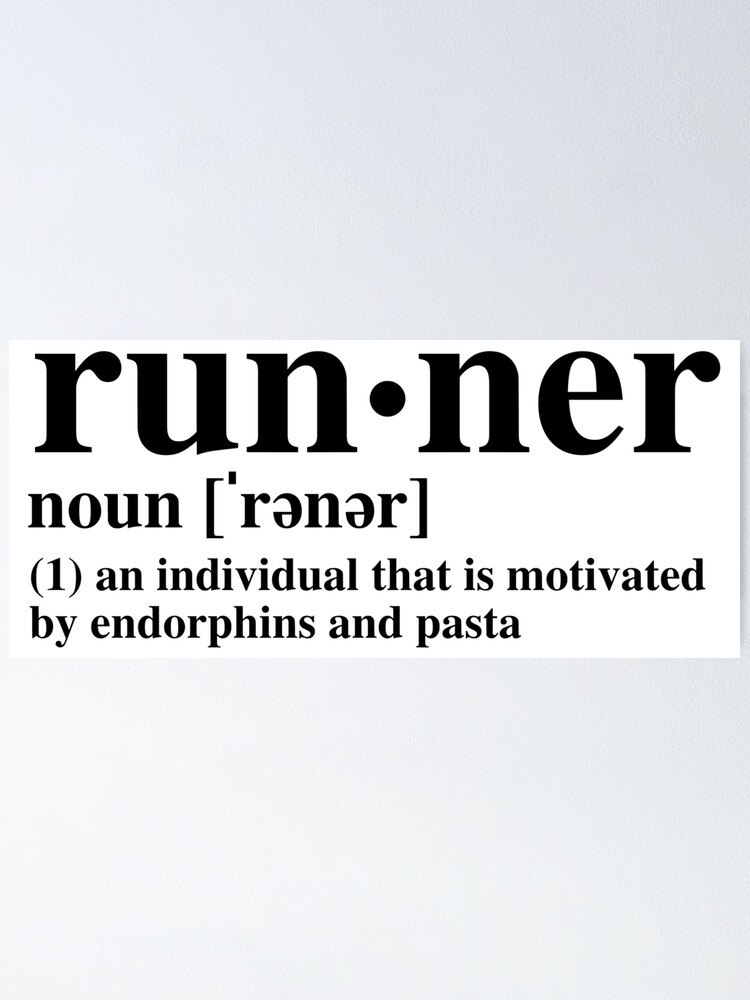 "Runner Definition B&W" Poster for Sale by laurenisbel Redbubble