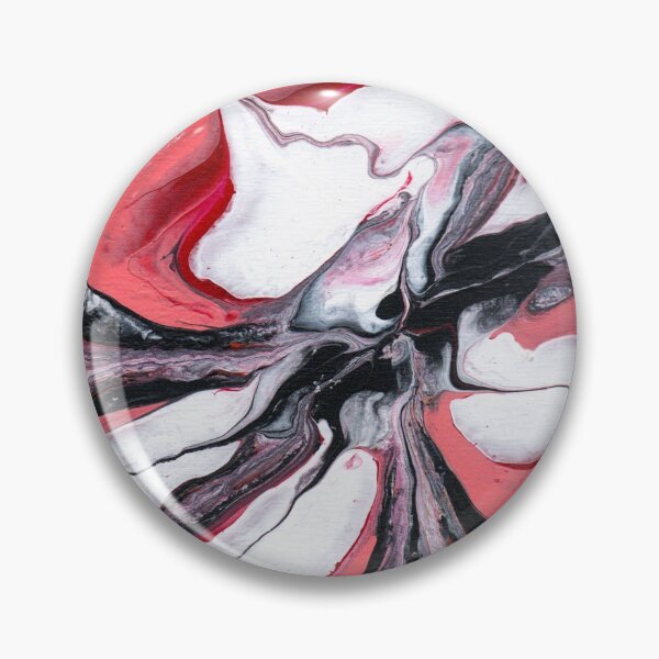 Artikelvorschau, Rosa und roter Nebel (abstrakter Acrylguss) entworfen und verkauft von Alane Fideler.