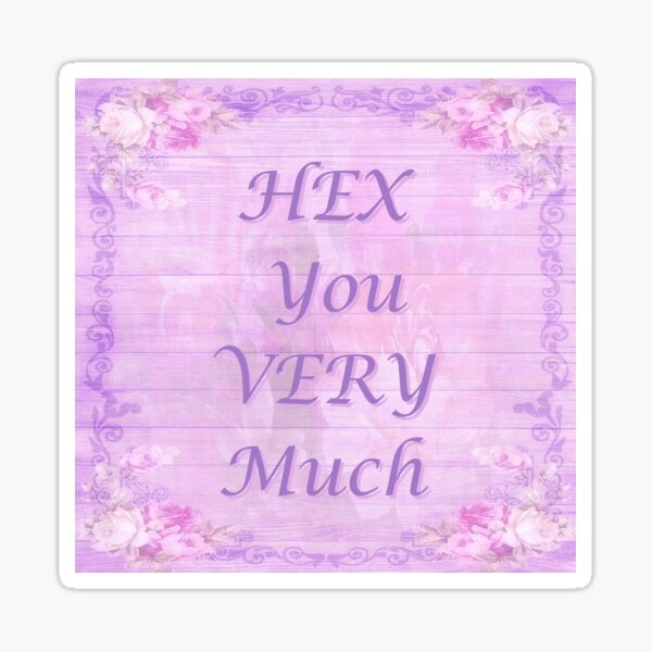 Happy Hex Sticker