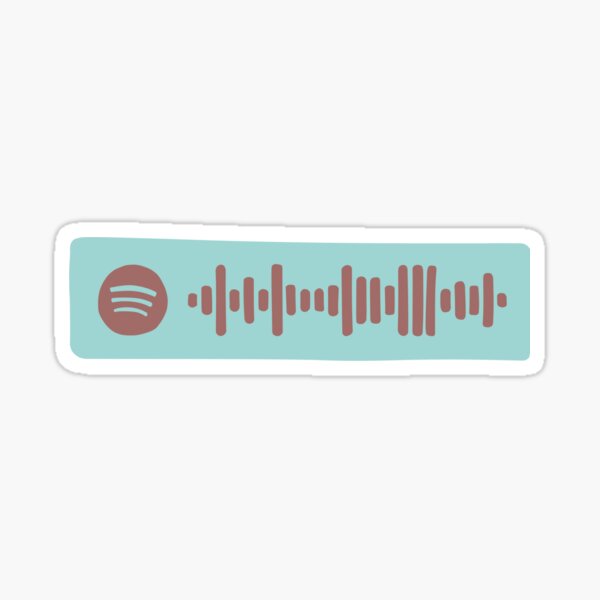 I'm in love with an egirl Spotify code Sticker