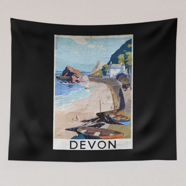 Item preview, Railway Poster Devon designed and sold by stickart-marek.