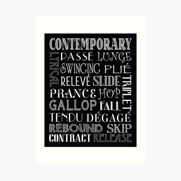 Contemporary Dance Subway Art Poster Art Print