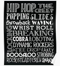 Hip Hop Dance Subway Art Poster Poster