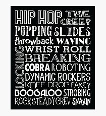 Hip Hop Dance Subway Art Poster Photographic Print