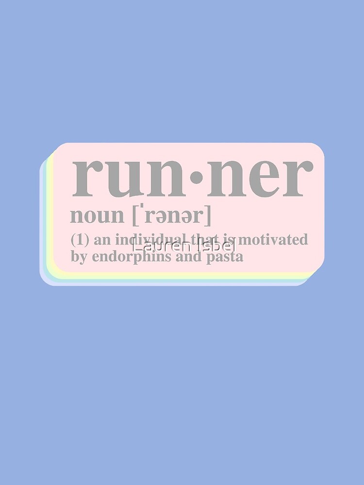 "Runner Definition" Turnbeutel von laurenisbel Redbubble