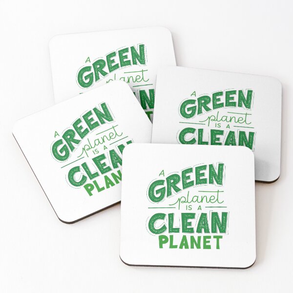 Item preview, A Green Planet is a Clean Planet - Sustainable Quotes  designed and sold by KarolinaPaz.