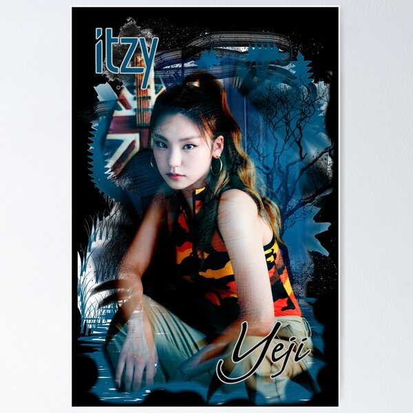 YEJI iTZY - Kpop Aqua Blue Art Vibe