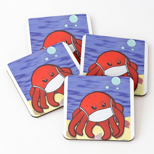 Item preview, Even octopus wear masks designed and sold by Petersrac.