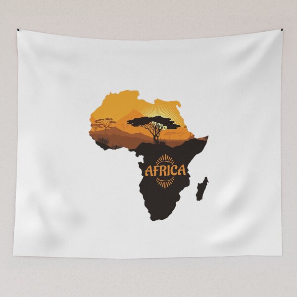 Item preview, Africa Silhouette designed and sold by MisterGooseShop.