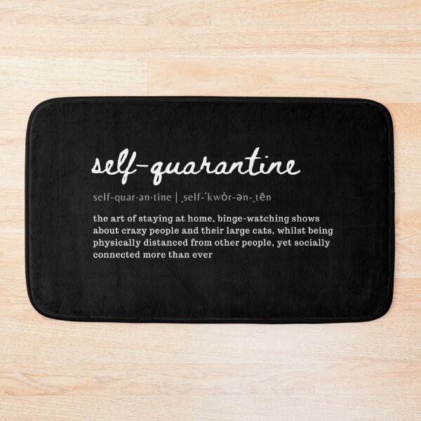 Item preview, Self-quarantine, social distancing shirt designed and sold by FunShirtDesigns.