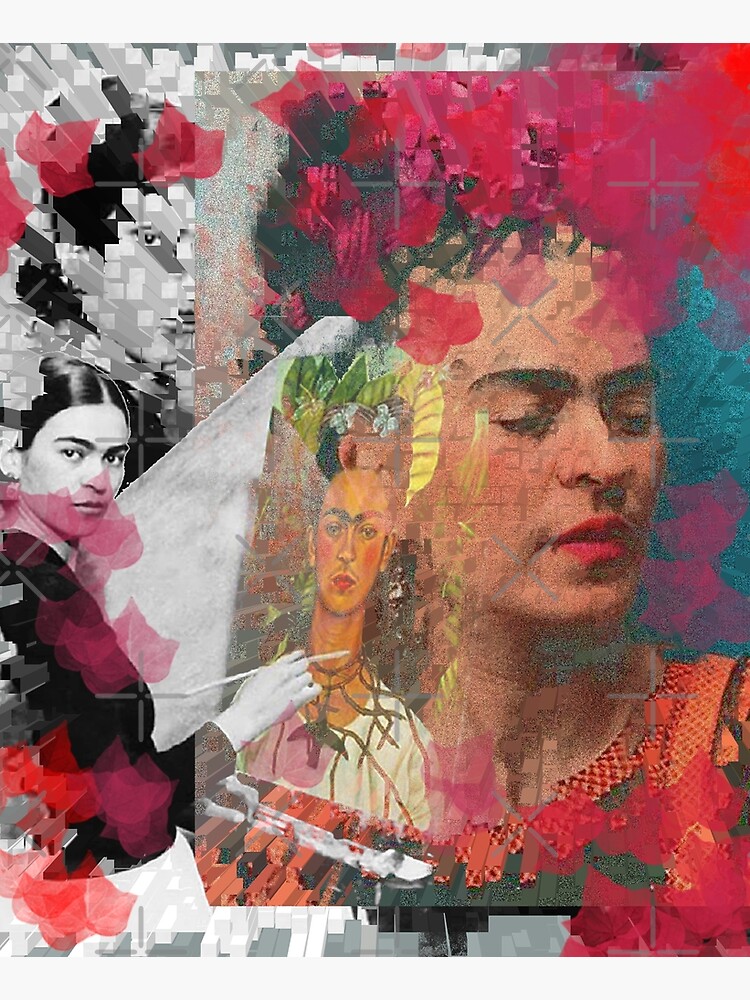 Frida Khalo - cubic digital paint by Iona Art Digital by IonaArtDigital