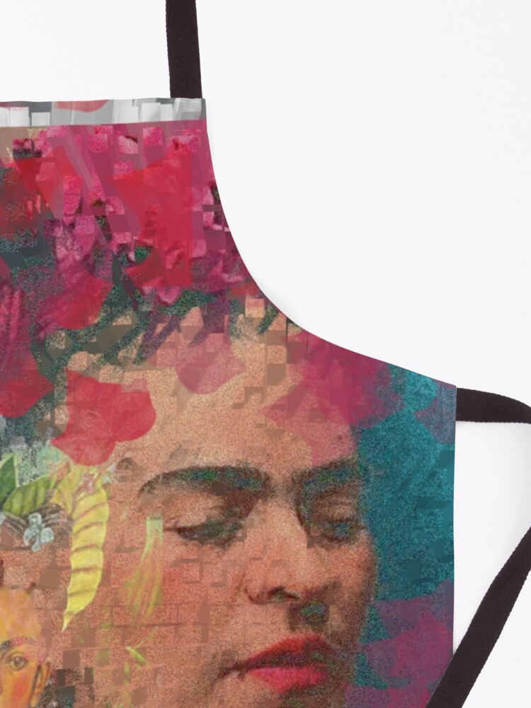 Alternate view of Frida Khalo - cubic digital paint by Iona Art Digital Apron
