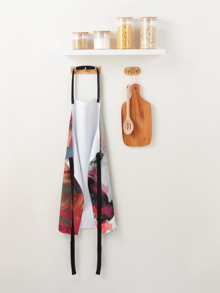 Alternate view of Frida Khalo - cubic digital paint by Iona Art Digital Apron