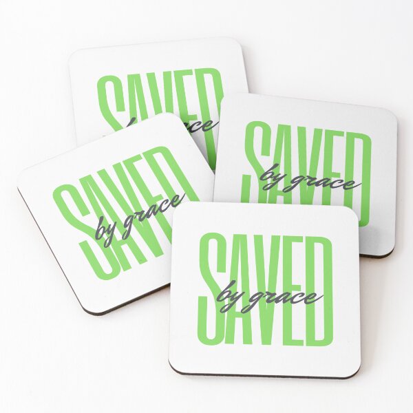 Item preview, Saved by Grace (green) designed and sold by LiveAndGlow.