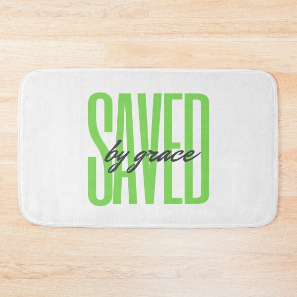 Item preview, Saved by Grace (green) designed and sold by LiveAndGlow.