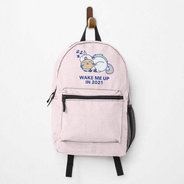Item preview, Cute sleepy unicorn cat "Wake Me Up in 2021" - Funny Sarcastic Saying designed and sold by TamGustam.