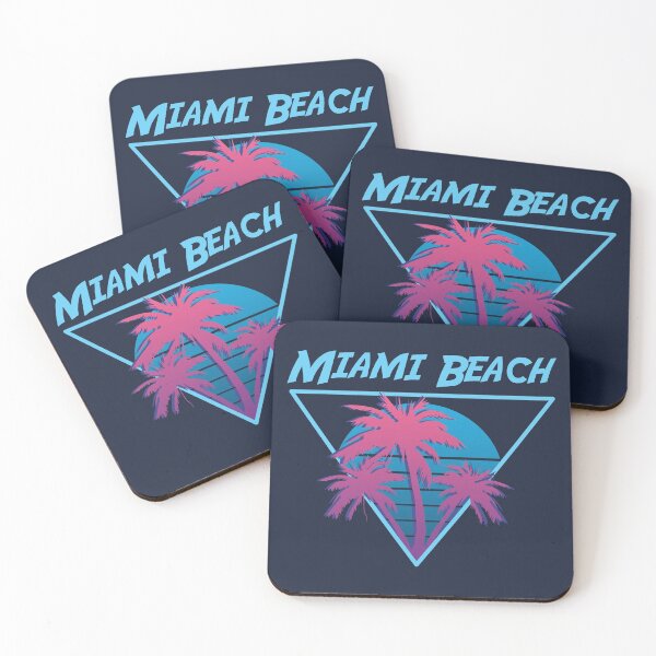 Artikelvorschau, Miami Beach Retro-Stil entworfen und verkauft von CoolSilhouettes.
