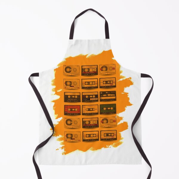 Item preview, Music Tapes Vintage ORANGE - digital paint by Iona Art Digital designed and sold by IonaArtDigital.