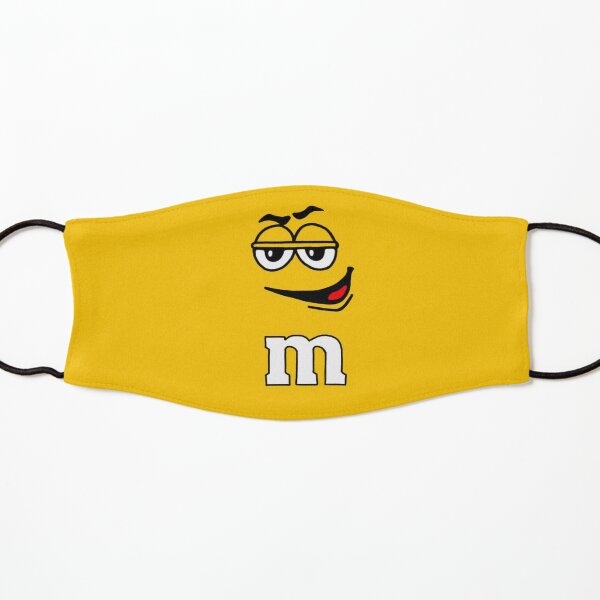 Yellow Peanut M&M Candy Face Mask Kids Mask