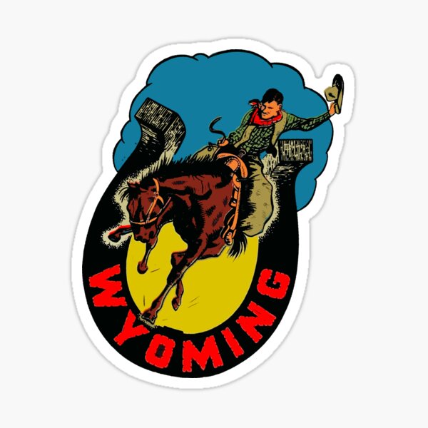 Item preview, Vintage Wyoming Decal designed and sold by zsonn.